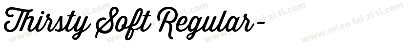 Thirsty Soft Regular字体转换